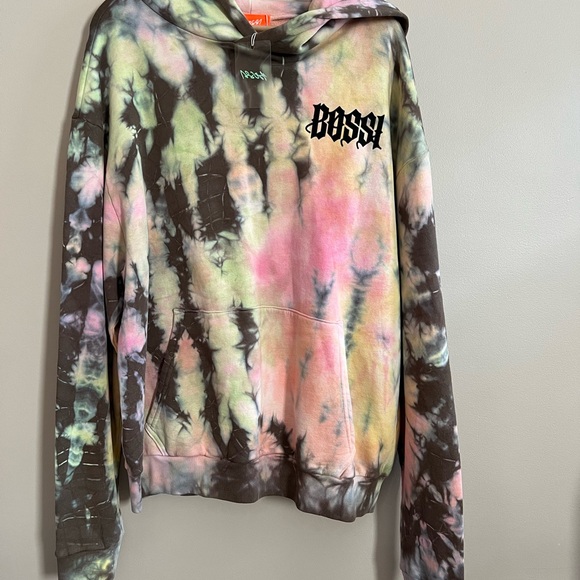 Bossi Tie Dye Hoodie Sweatshirt - Picture 1 of 4